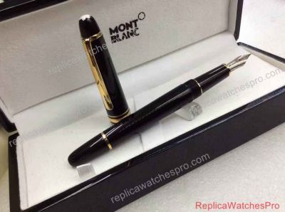 Replica Montblanc Meisterstuck 145 Classique Fountain Pen Gold Clip Medium Size